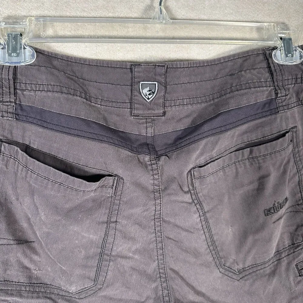 Kuhl Radikl Shorts Faded Gray Technical Hiking UPF 50 Protection Cargo Men’s 32